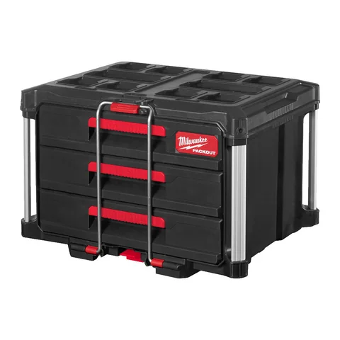 Milwaukee PACKOUT værktøjskasse · 3 skuffer